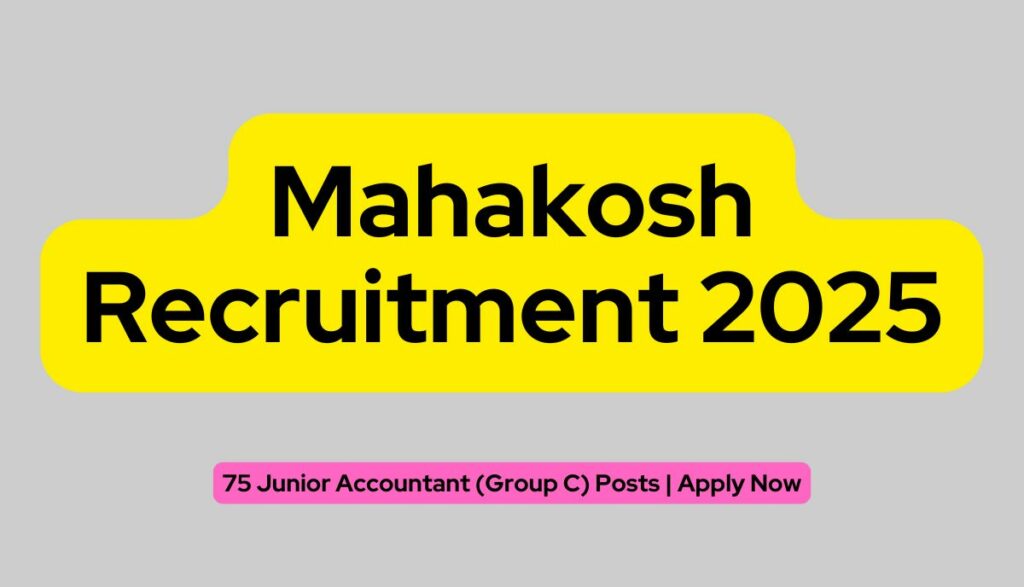 Mahakosh Recruitment