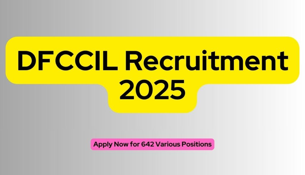 DFCCIL Recruitment