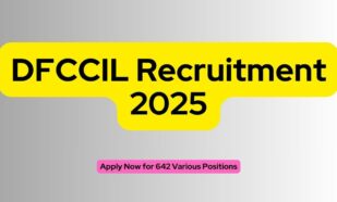 DFCCIL Recruitment