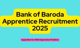 Bank of Baroda Apprentice Recruitment