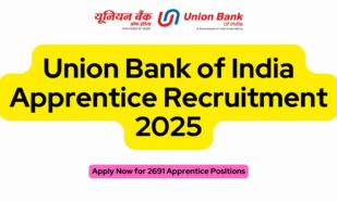 Union Bank of India Apprentice Recruitment