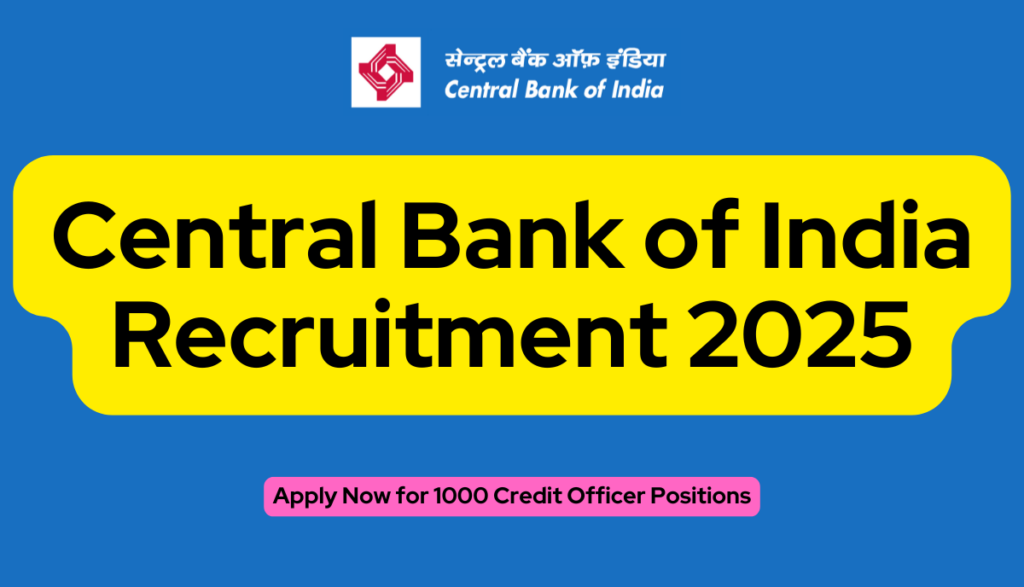 Central Bank of India Recruitment