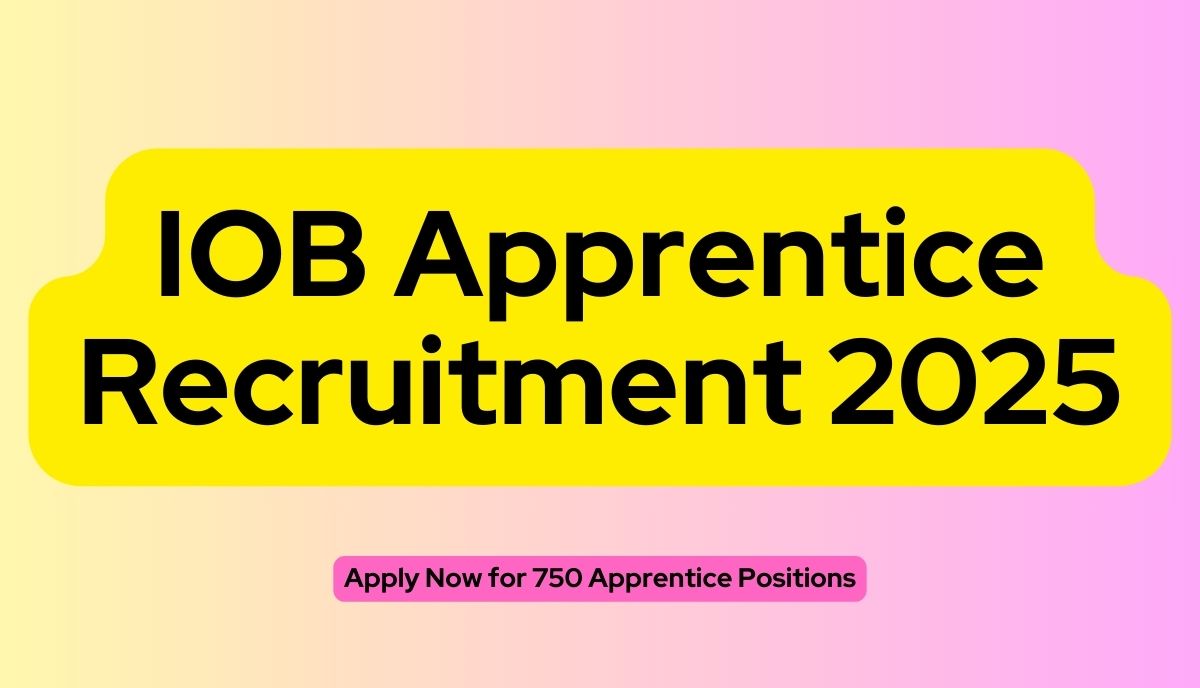 IOB Apprentice Recruitment