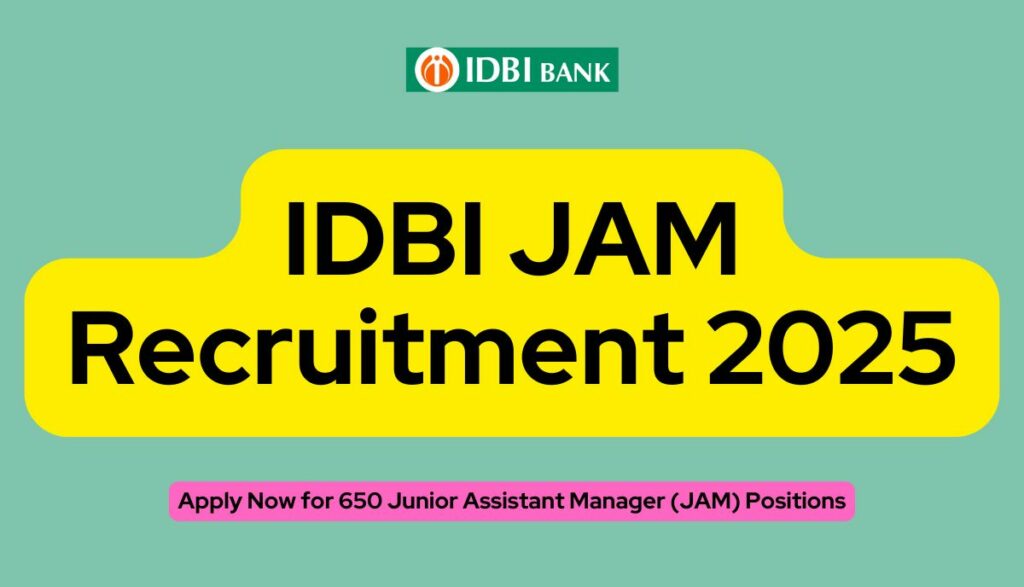 IDBI JAM Recruitment