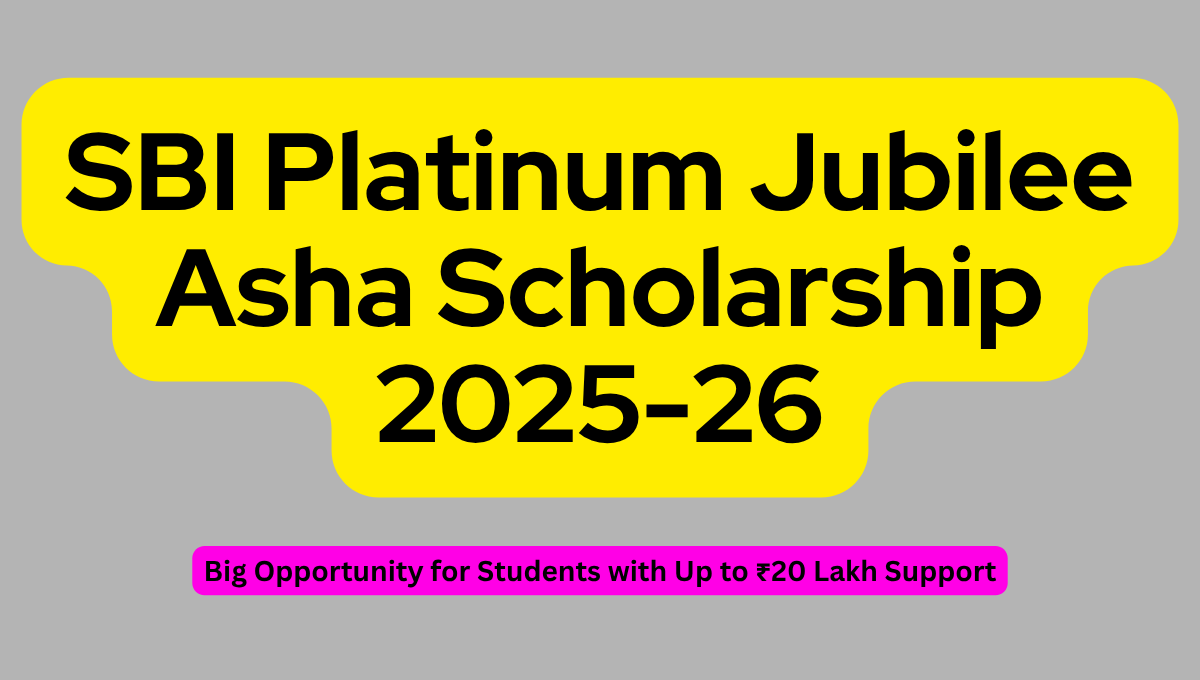 SBI Platinum Jubilee Asha Scholarship